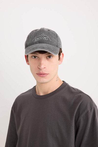 DeFacto New Season Men's Embroidered Jean Cap Hat
