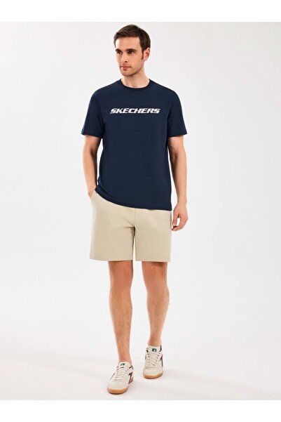 SKECHERS M Essential Sweat Short S2510064 Erkek Şort BEJ