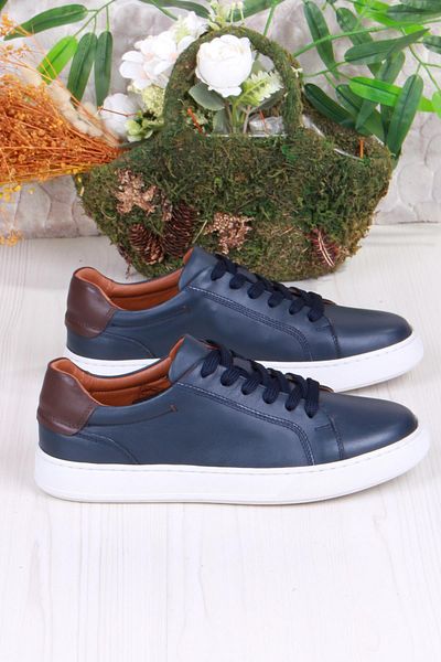 Mehmet Mete 2082 Tkn Comfortable Flexible Genuine Leather Sneaker Men's Shoes