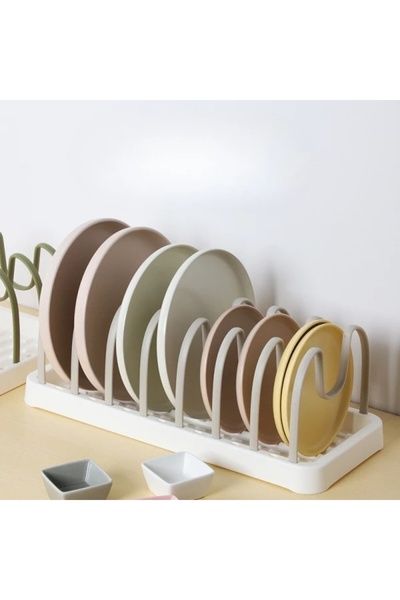 FOXMAG24 Suport scurgere capace/vase, reglabil, 7 separatoare, 41x16x15 cm, p...