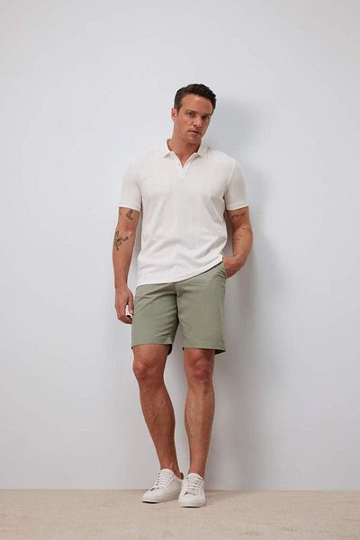 DeFacto New Season 100% Cotton Regular Fit Gabardine Bermuda Shorts