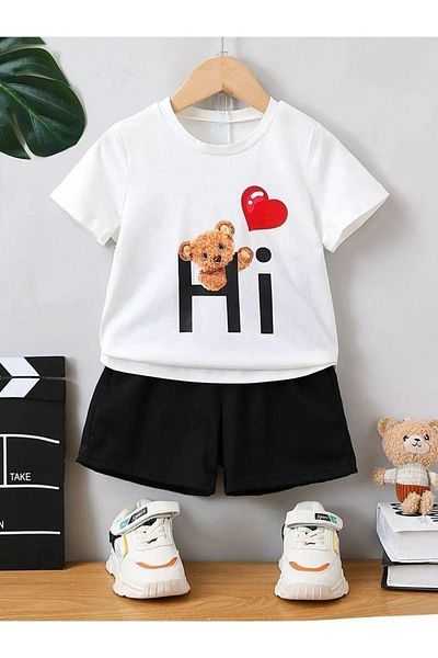 Cevval Children's T-Shirt and Pocket Shorts Set