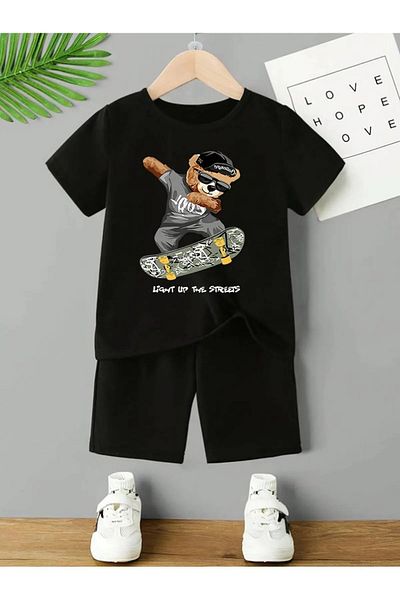 Cevval Children's T-Shirt and Pocket Shorts Set
