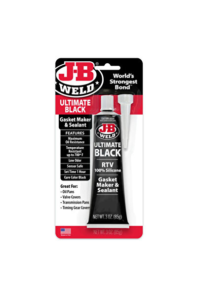 JB Weld Ultimate Siyah Silikon 3oz (Siyah Sıvı Conta)