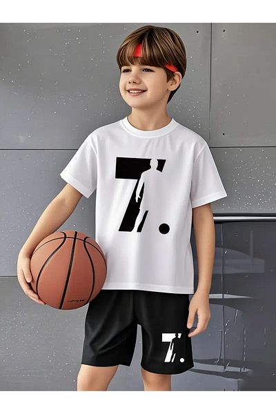 Cevval Set tricou și pantaloni scurți pentru copii