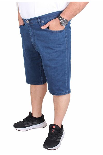 MocGrande Plus Size Jeans Capri Power Lycra Comero 11913 Blue