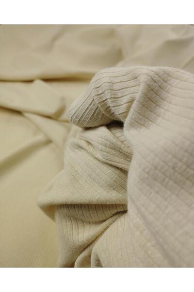 Kumaş Parça Camisole tricotată în culoarea cremă Lățime: 120