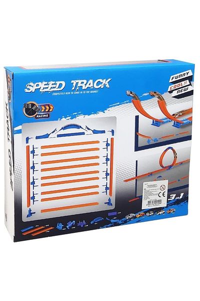 TRUST STORE 3 in 1 High Track Racing Set with 5 Cars