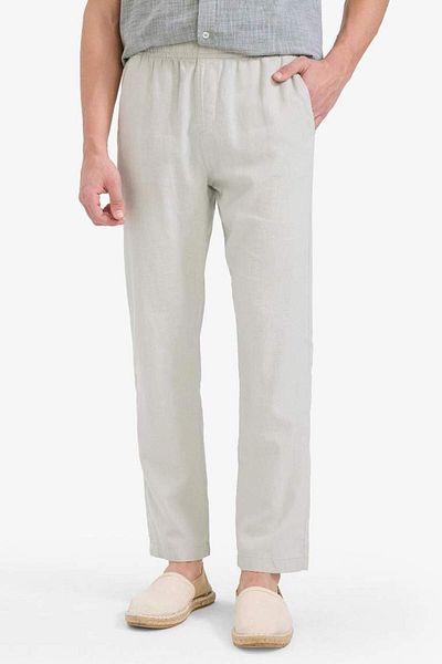 DeFacto New Season Relax Fit Relaxed Cut Narrow Leg Linen Blended Summer Trousers