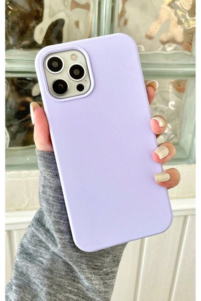 İPAX iPhone 12 Lilac Color Launch Case iPhone Phone Case Silicone Phone Case