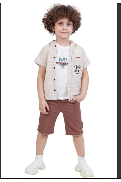 ZNN Summer Excellent Boy t Shirt Shirt Bottom Top Suit 6-7-8-9 Years Old