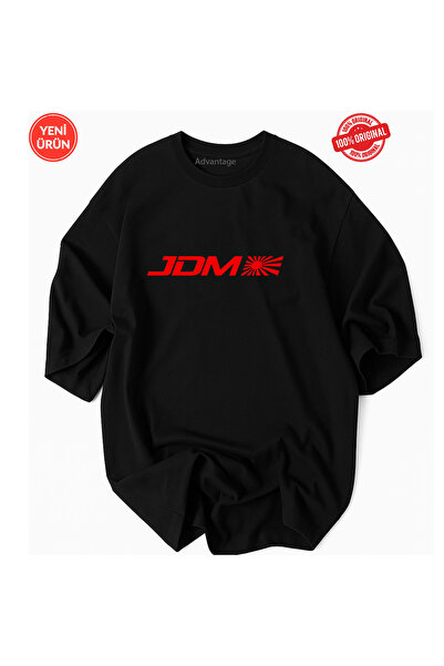 Racıng Μπλουζάκι με λογότυπο JDM 100% βαμβακερό μπλουζάκι Premium