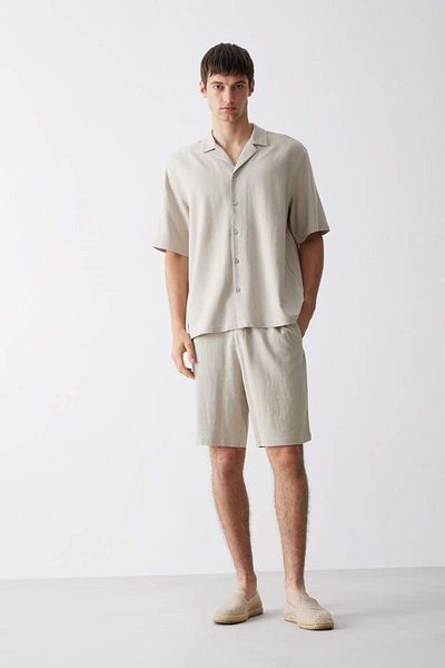 DeFacto New Season Relax Fit καλοκαιρινό λινό σορτς