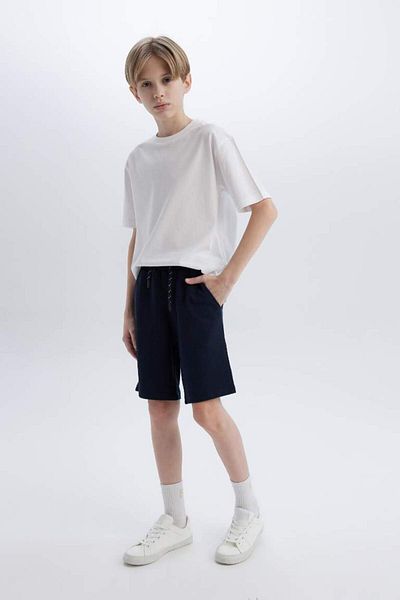 DeFacto New Season Boys' Pique Shorts with Elastic Waist
