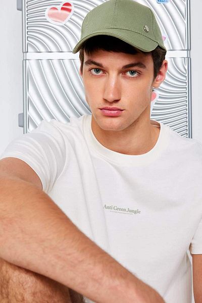 DeFacto New Season 100% Cotton Regular Fit Crew Neck Printed Short Sleeve T-Shirt