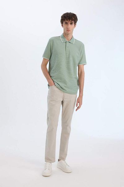 DeFacto Μπλουζάκι πόλο με κοντό μανίκι New Season Regular Fit