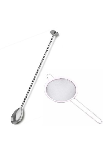 adin tasarım Cocktail Set 6-Piece Bar Strainer 5.5 cm Mallet Bar Spoon Ice Shovel Cocktail Strainer Cocktail Set