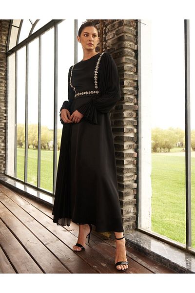 Kayra Rochie șic din șifon negru