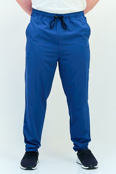 RBX Men Sportswear Fit Brand Logo Training Sweatpants, Ensign Blue