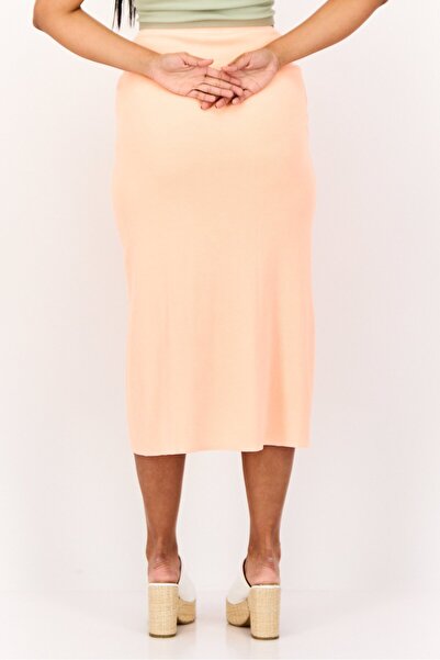 aerie Women Ribbed Mini Skirt, Coral