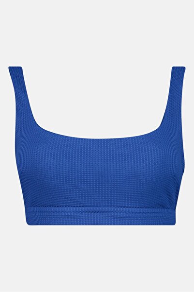 aerie Women Textured Padded Bralette, Blue