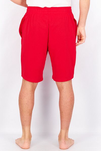 Tommy Hilfiger Men Drawstring Graphic Print Sleepwear Shorts, Red