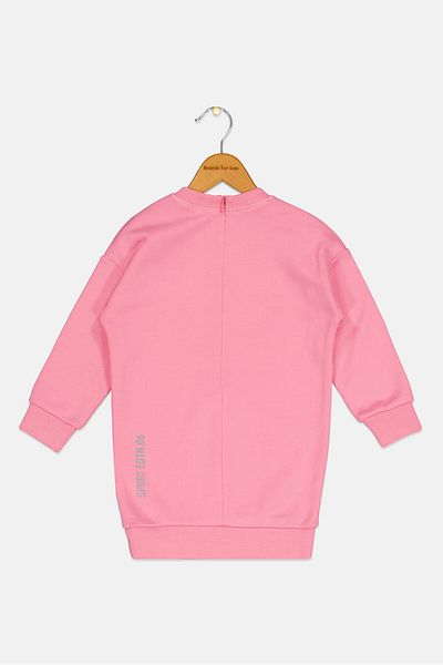 DSquared2 Toddlers Girl Brand Logo Sweatshirt Dress, Pink