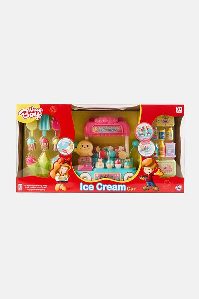 New Boy Ice Cream Car Playset