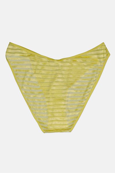 aerie Women Textured Pull On Panty, Apple Green