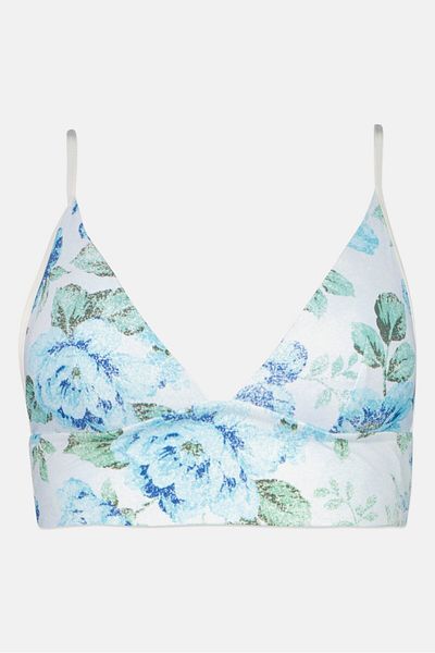 aerie Women Padded Allover Print Bikini Top, Multicolor
