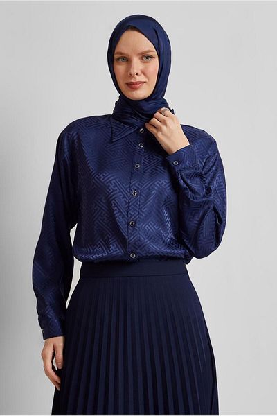 Alvina Satin Jacquard Tunic 45375