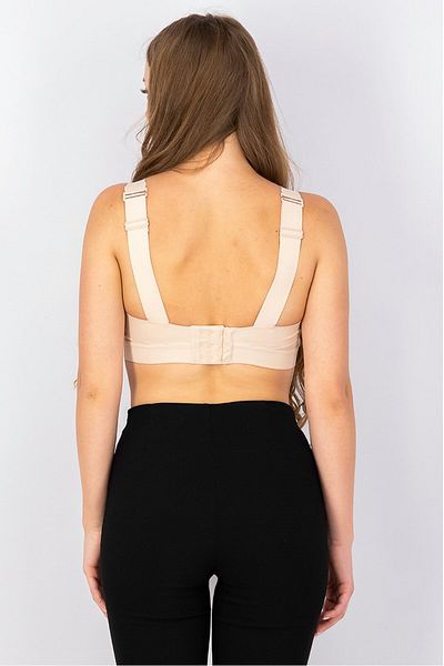 Reebok Women Sportswear Fit Padded Sports Bra, Tan