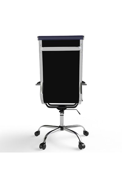 Mahmayi Modern UL UT-C031H High Back PU Office Chair Ergonomic Chair Ideal for Home Office - Blue
