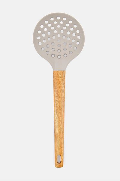 Muy Mucho PBT Wooden Dumpling Skimmer, Grey/Brown