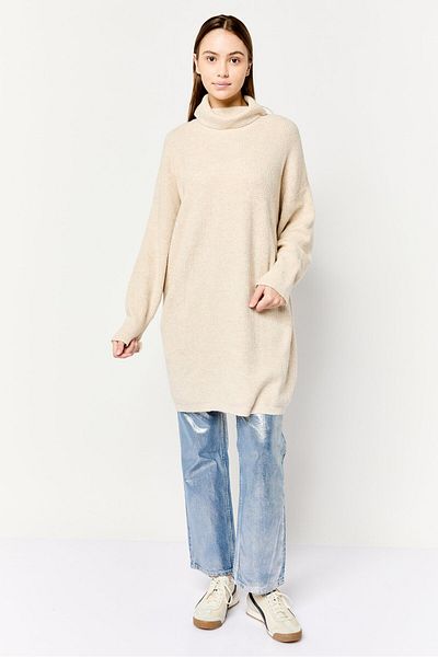 aerie Women Knitted Sweater Dress, Beige