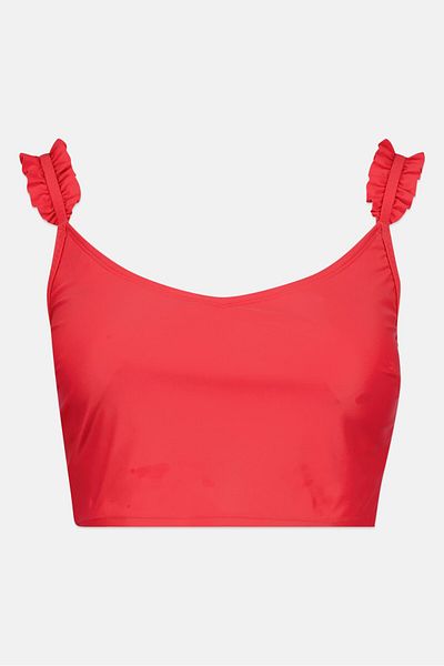 aerie Women Plain Padded Bra, Red