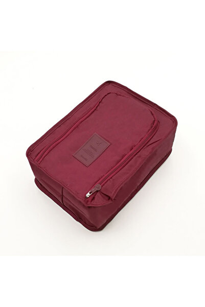 Choice حقائب أحذية محمولة G796A باللون الأحمر النبيذي، متعددة الوظائف، مقاومة...