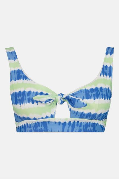 aerie Women Ombre Printed Lightly Padded Bikini Top, Multicolor