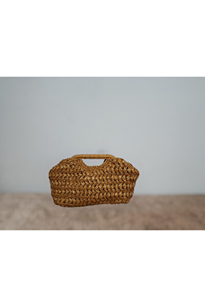 hobilanka حقيبة كلتش حقيبة من القش حقيبة منسوجة يدويًا