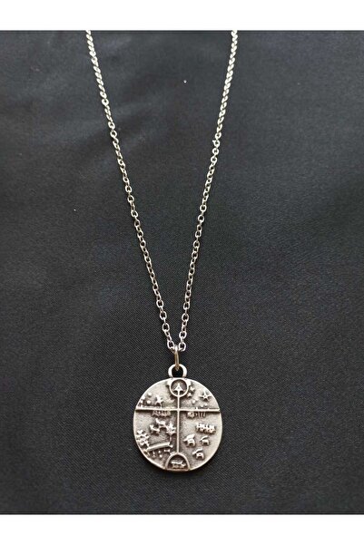 ötüken Kam Davulu Temalı Üç Boyutlu Zincir Kolye