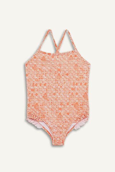 DeFacto Kız Çocuk Çiçekli Mayo E3537A825HS