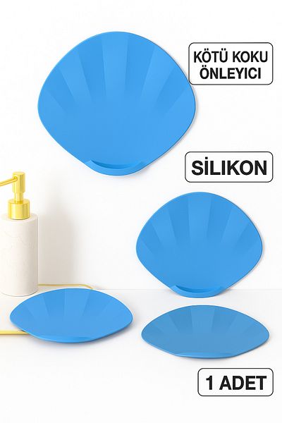 UGA İthalat Seashell-Shaped Silicone Bad Odor Anti-Clogging Leak-Proof Drain Strainer Hair