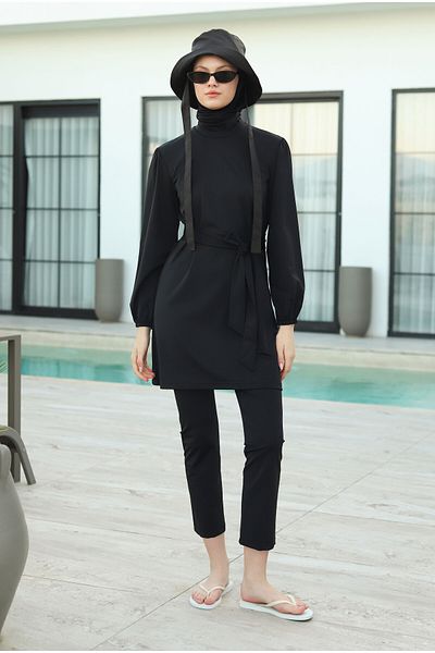 HEQA Σετ μαγιό Lycra Basic Swimming Hijab