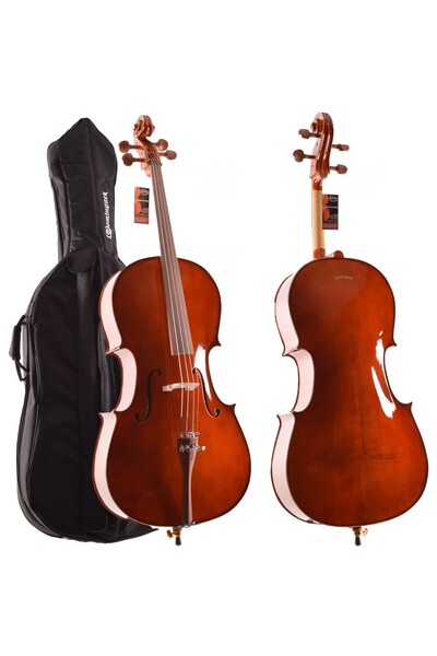 Çello (viyolonsel) Tam Takım Gül Aksamlı Parlak Dcr44crp1
