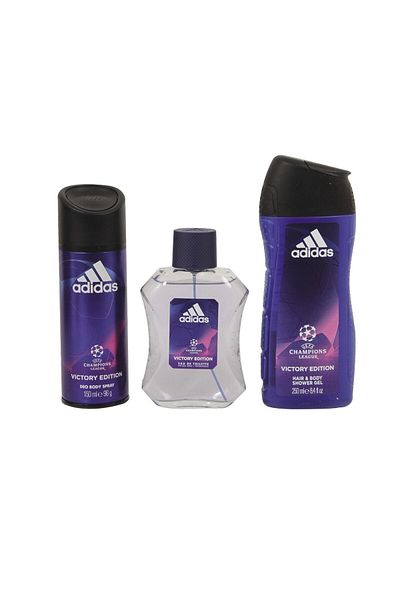 adidas UEFA EDT 100 ml + Deo Body Spray 150 ml + Shower Gel 250 ml