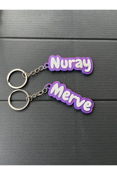 3dvibeswithmerve Kişiye özel isim anahtarlık