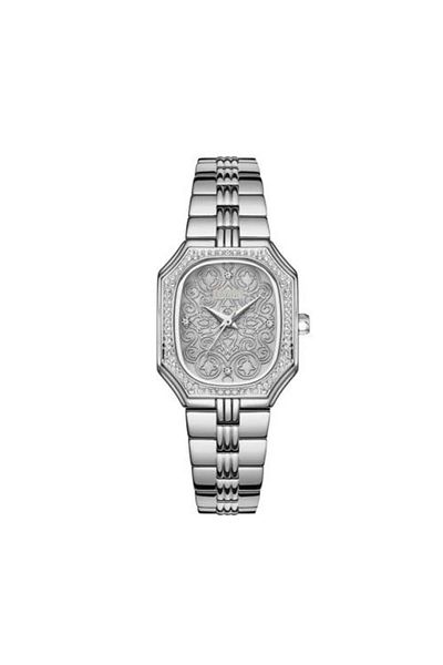 catera Caterra Women's Watch with Arabic Motifs in Silver and Grey Dial