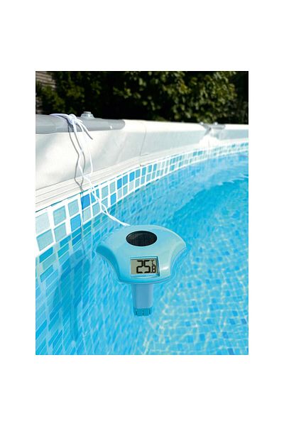 TFA Termometru Digital Plutitor Pentru Piscina, Cu Mini-panou Solar Si Acumulator, 30.2033.20