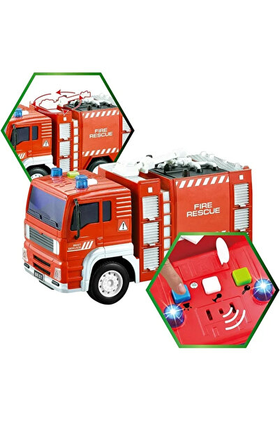Farbu Oyuncak Pilli Işıklı Sesli 1:20 İtfaiye Kamyonu WY551A