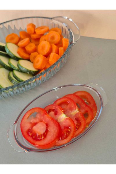 Kaveh glass Kayo Oval Glass Breakfast-Presentation Mini Borcam